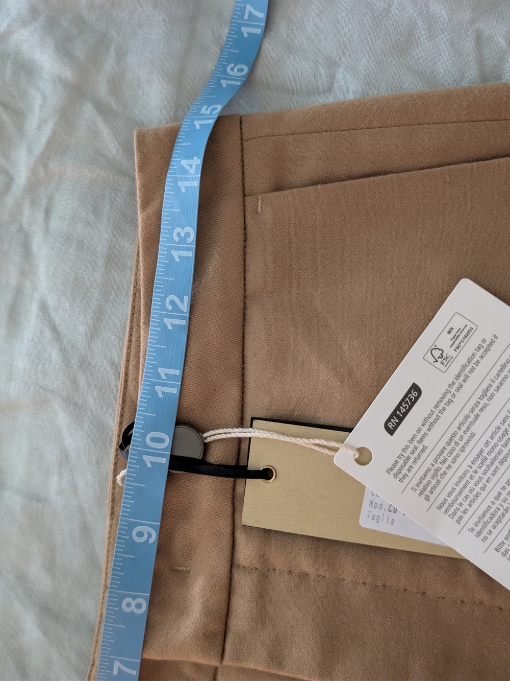 NWT PT01 Pantaloni Torino Camel Virgin Wool Trousers Michelle Fit Sz 40/US 4 - Picture 8 of 8